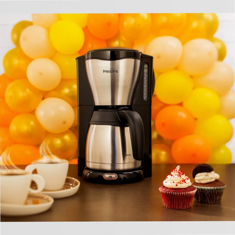 Café Gaia - Macchina da Caffè Elegante con Caraffa Termica 3bar