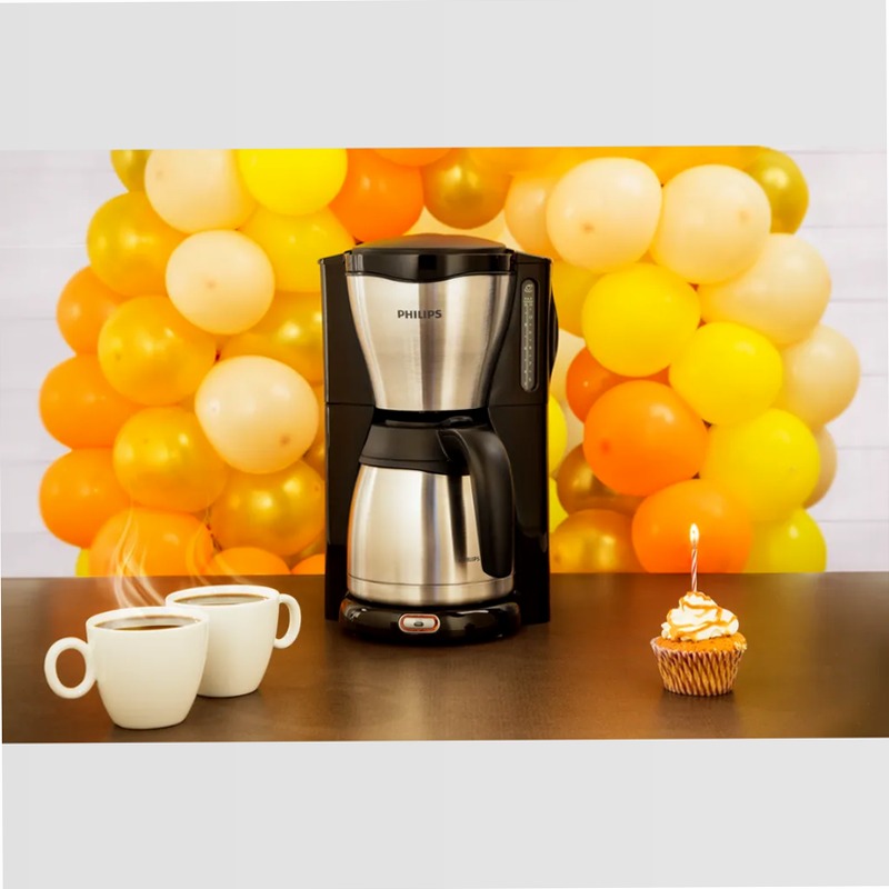Café Gaia - Macchina da Caffè Elegante con Caraffa Termica 3bar