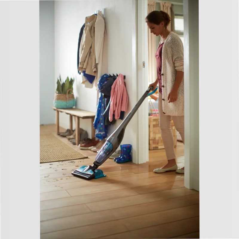 Scopa Philips PowerPro Aqua: Aspira e Lava in Un Sogno! A Grigio