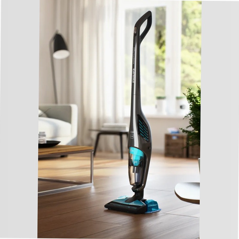 Scopa Philips PowerPro Aqua: Aspira e Lava in Un Sogno! A Grigio
