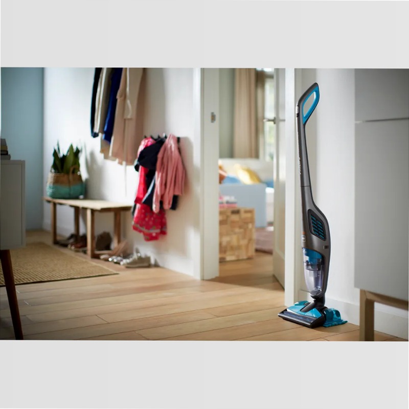 Scopa Philips PowerPro Aqua: Aspira e Lava in Un Sogno! A Grigio