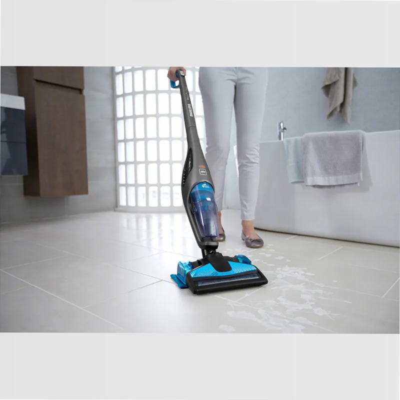 Scopa Philips PowerPro Aqua: Aspira e Lava in Un Sogno! A Grigio