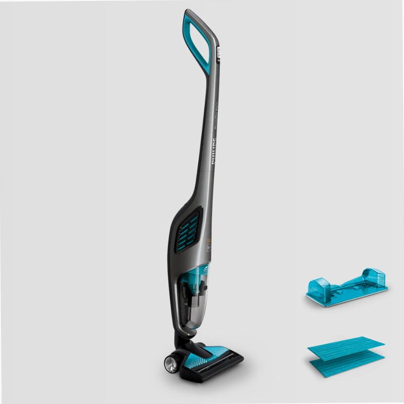 Scopa Philips PowerPro Aqua: Aspira e Lava in Un Sogno! A Grigio