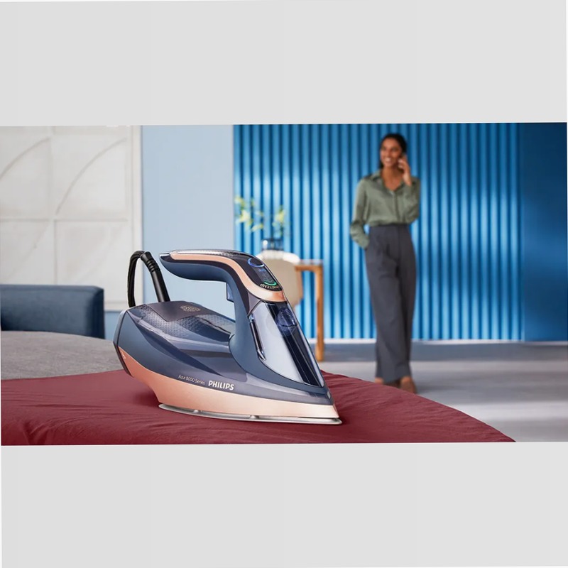 Azur Serie 8000 - Ferro da stiro a vapore Philips Blu 350lt 3000w