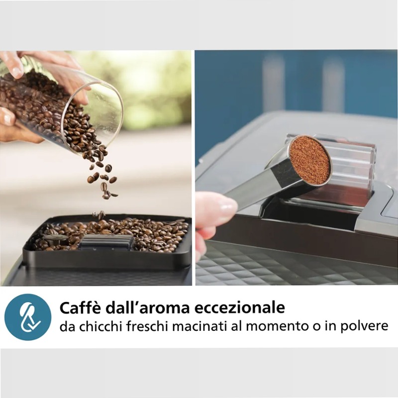 Serie 800 Macchine da caffè automatica con pannarello Nero 1.8lt 15bar