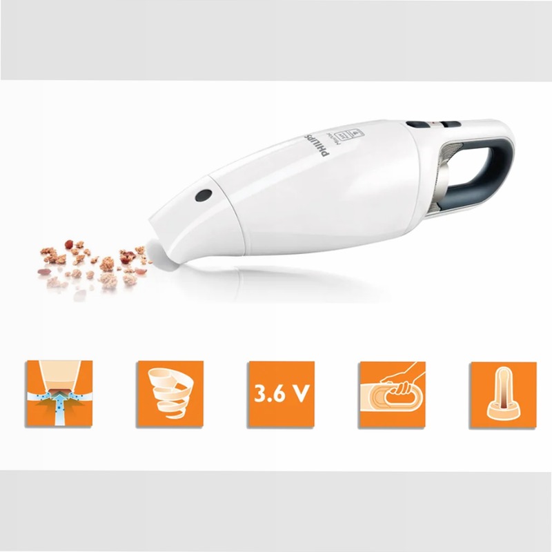 MiniVac Aspirabriciole Philips 0.5lt Bianco