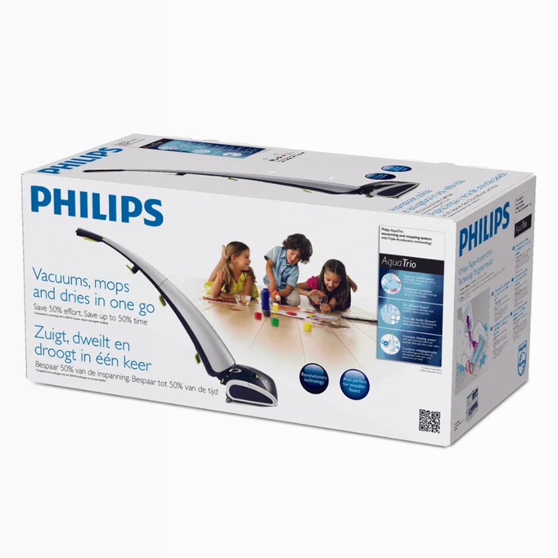 AquaTrio Philips: Aspira, Pulisci e Asciuga in Unico Passaggio 0.65lt 500W