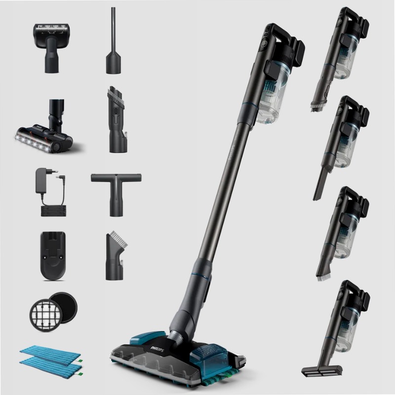 Aspirapolvere Philips Serie 8000 Complete 0.6lt Blu