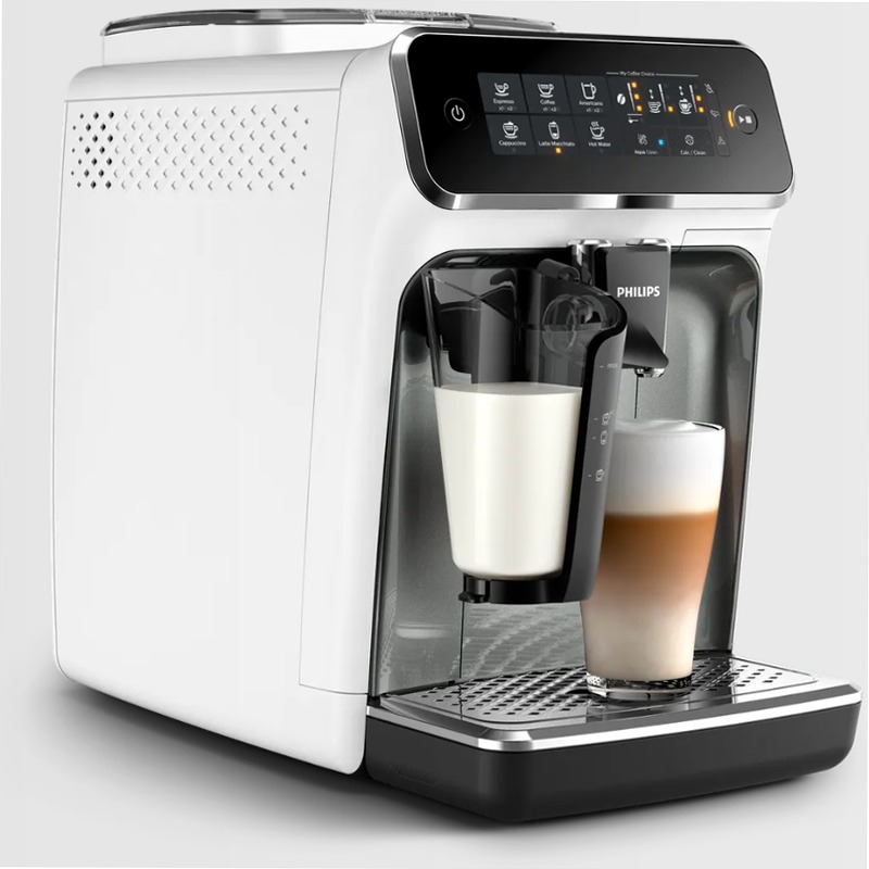Series 3200 LatteGo - Macchina da caffè automatica Bianco 1.8lt 15bar