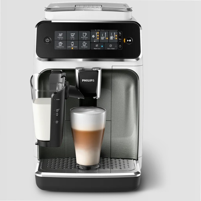 Series 3200 LatteGo - Macchina da caffè automatica Bianco 1.8lt 15bar