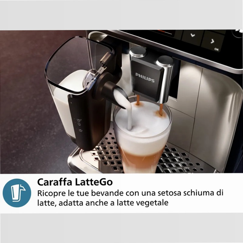 Serie 5400 Macchina da caffè automaticha con cappuccinatore Beige 1.8lt 15bar