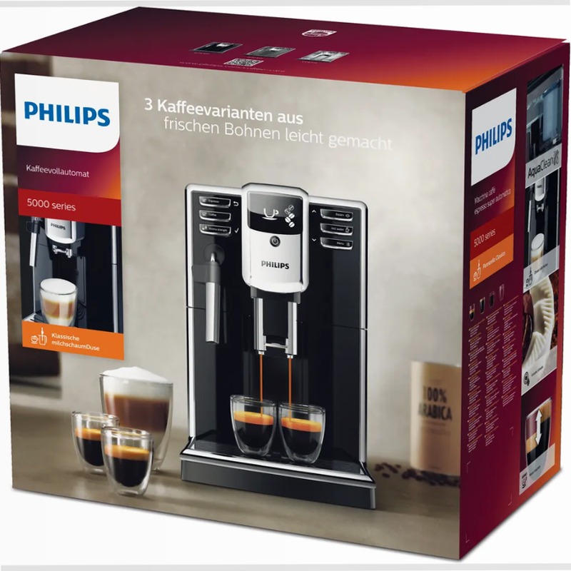 Series 5000 Macchine da Caffè Philips Nero 1.8lt