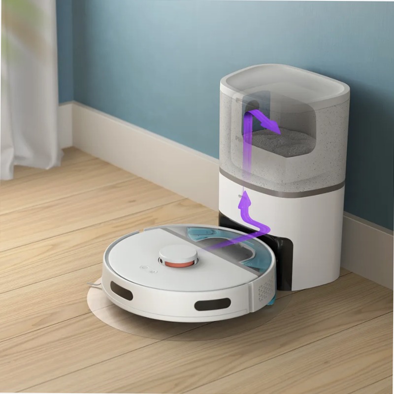 HomeRun Aqua Serie 3000 - Robot Aspirapolvere e Lavapavimenti