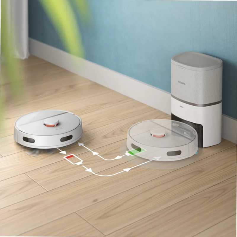 HomeRun Aqua Serie 3000 - Robot Aspirapolvere e Lavapavimenti