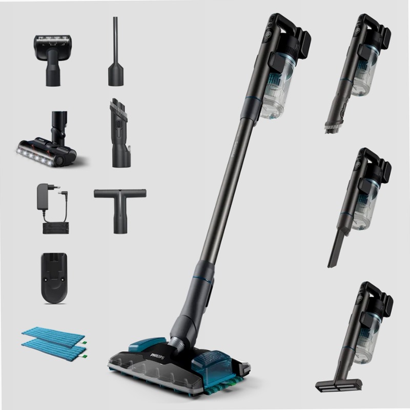 Aspirapolvere Philips Serie 8000 Pet 0.6lt Blu
