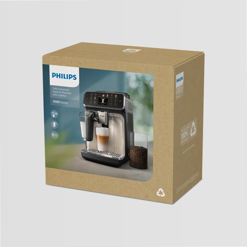 Serie 5500 Macchina da caffè completamente automatica Beige 1.8lt 15bar