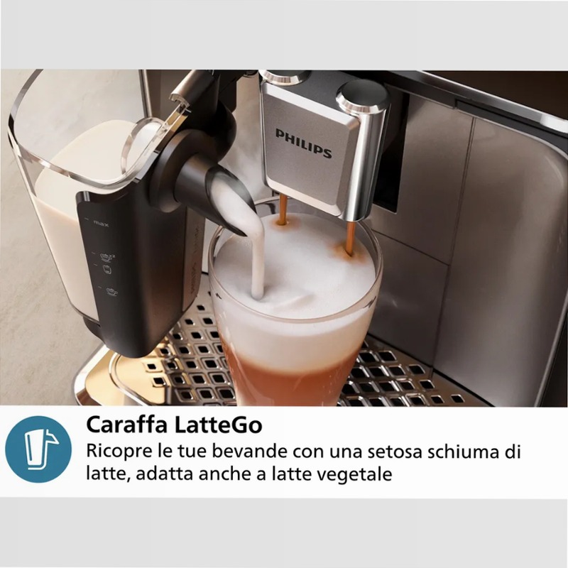 Series 3300 LatteGo - Macchina da caffè automatica Beige 1.8lt 15bar