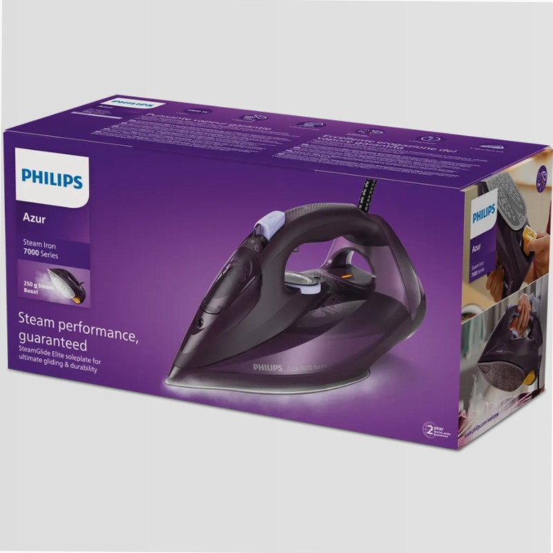 Ferro da stiro a vapore Serie 7000 Philips Viola 300lt