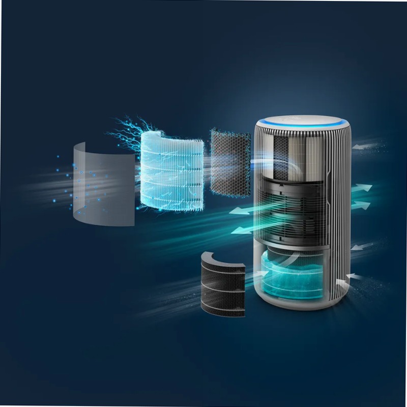 PureProtect Water Serie 3400 - Purificatore d'aria e umidificatore smart