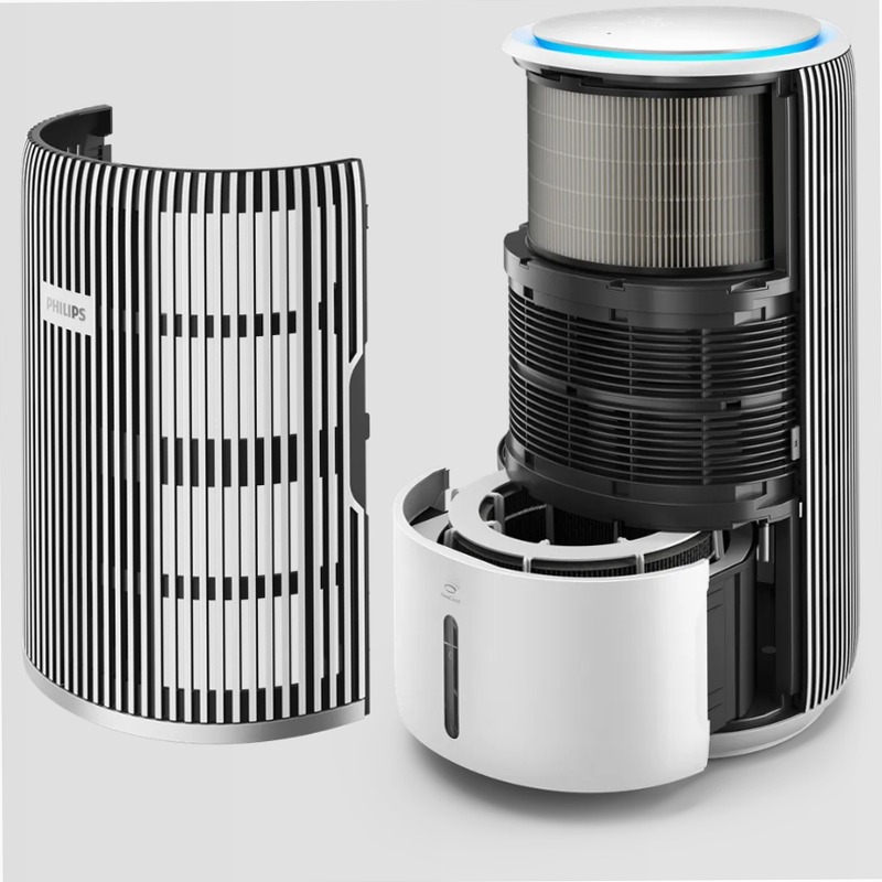 PureProtect Water Serie 3400 - Purificatore d'aria e umidificatore smart