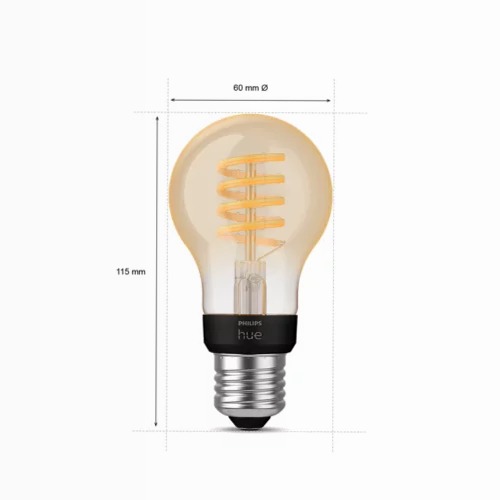 A60 - Lampadina LED connessa E27 (confezione da 3)