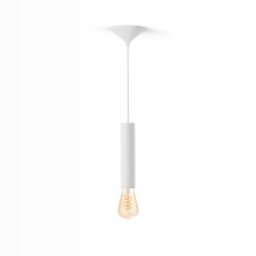 Corda larga bianca per lampadine Filament + lampadina Edison ST72 A