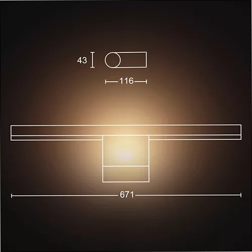 Luce specchio Adore Philips Hue Bianco