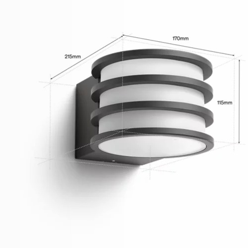 Lampada da parete Lucca - Illumina il tuo giardino con stile esterni Antracite