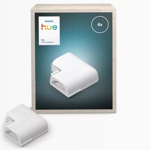 Connettore angolare Hue Flux, confezione da 4