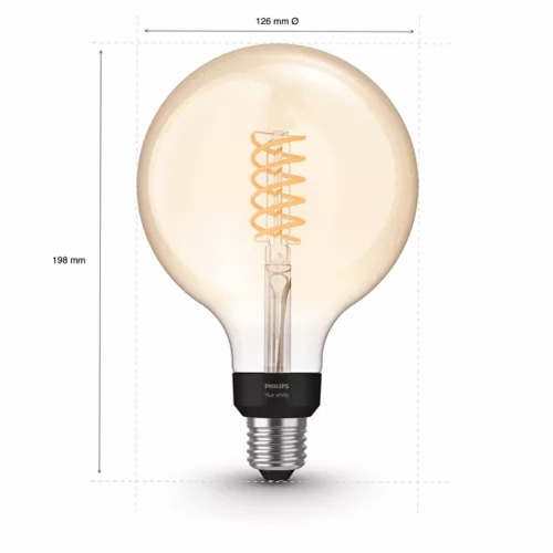 Globe con filamento G125 E27 - Confezione da 1 E