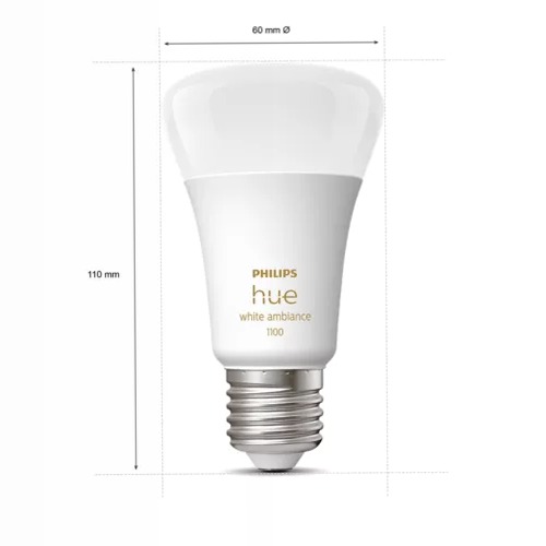 A60 - lampadina connessa E27 - 1100 (confezione da 2)