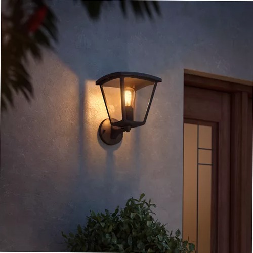 Lampada da parete Inara - Stile Vintage e Funzionalità Intelligente esterni Nero