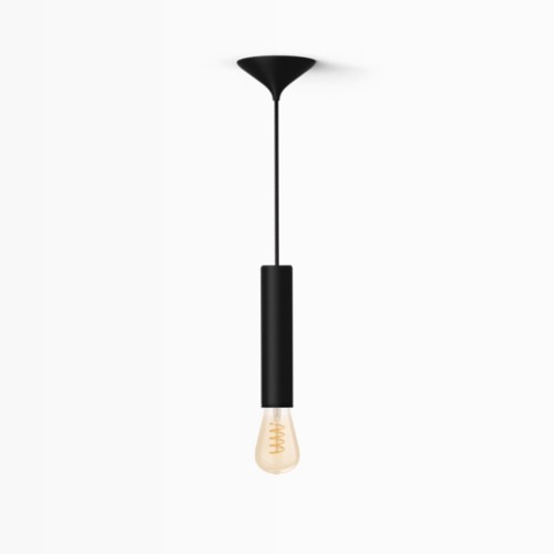 Corda larga nera + lampadina Filament Edison ST72 A