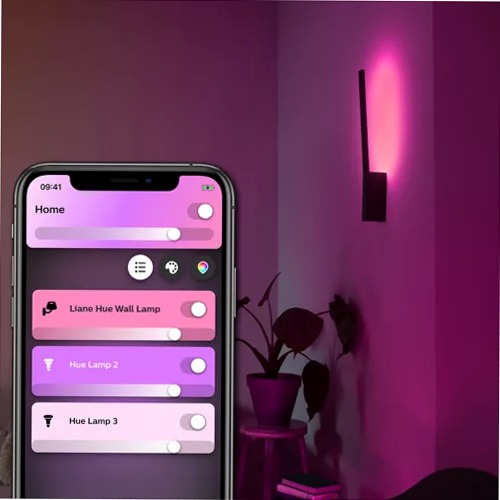 Luce da parete Liane - Illumina con Stile e Intelligenza Nero