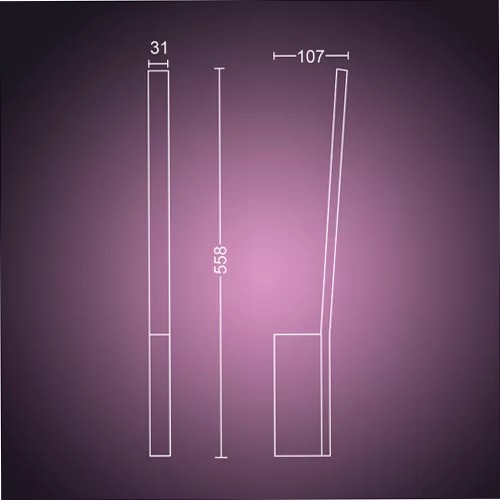 Luce da parete Liane - Illumina con Stile e Intelligenza Nero