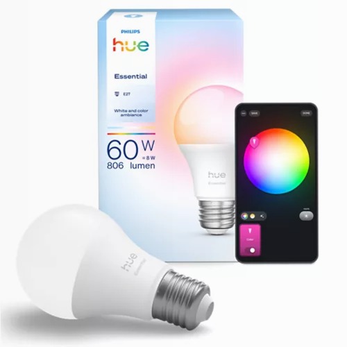 Philips Hue Essential A60 - Lampadina Smart E27
