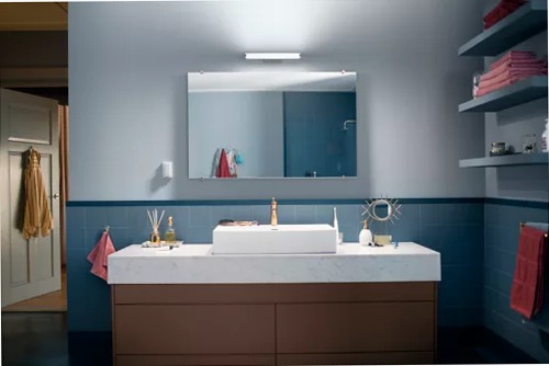 Luce specchio per il bagno Adore Cromo