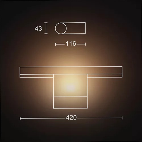 Luce specchio Adore Philips Hue Bianco
