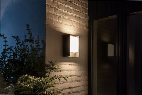 Lampada da parete Fuzo per esterni Nero
