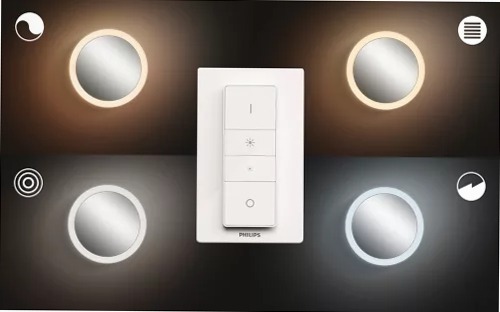 Specchio illuminato Adore Philips Hue Bianco
