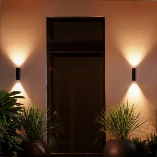 Lampada da Parete Appear - Luci Sottile e Potenti per Esterni Nero