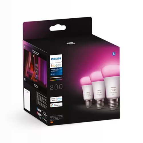 A60 - Lampadina connessa E27 - 800 (confezione da 3)