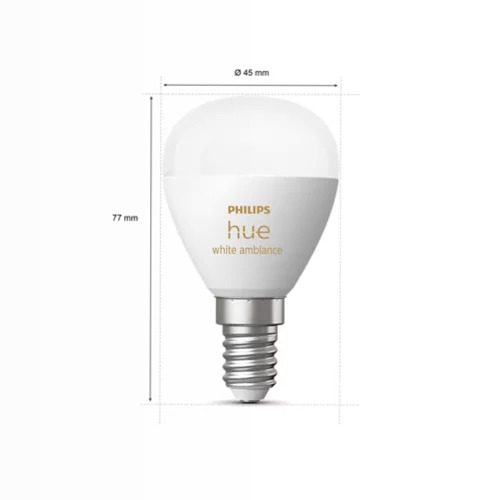 Sferetta - Lampadina connessa E14 Philips Hue P45