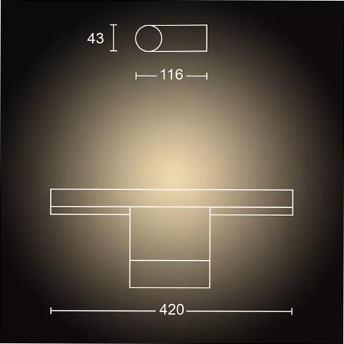 Luce specchio Adore - Philips Hue Bianco