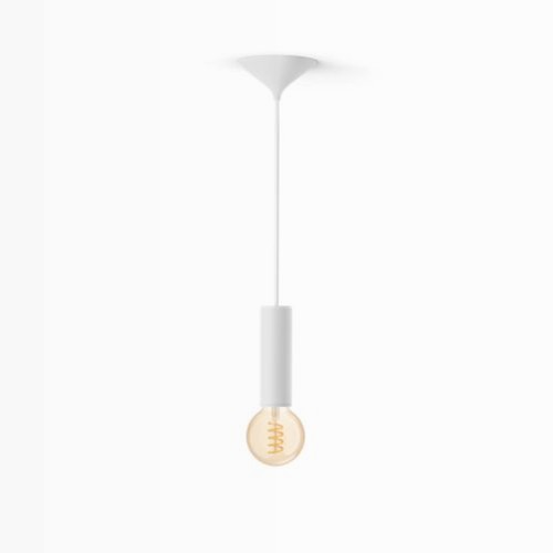 Corda media bianca + lampadina Filament G93 A