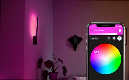 Luce da parete Liane Philips Hue Nero