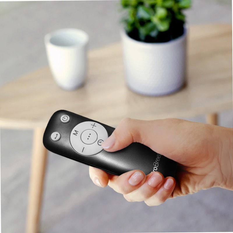 OmniAir 41" Ventilatore a torre senza pale e purificatore d'aria Premium - Nero