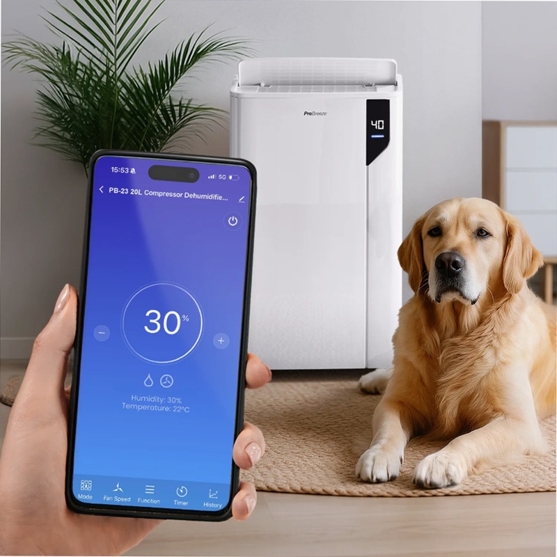 Deumidificatore Smart Premium: Asciugatura Facile e Controllo Intelligente