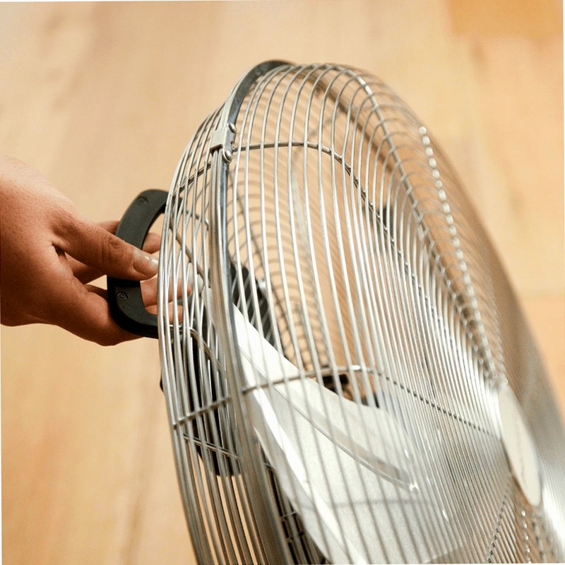 Ventilatore da pavimento cromato 20"