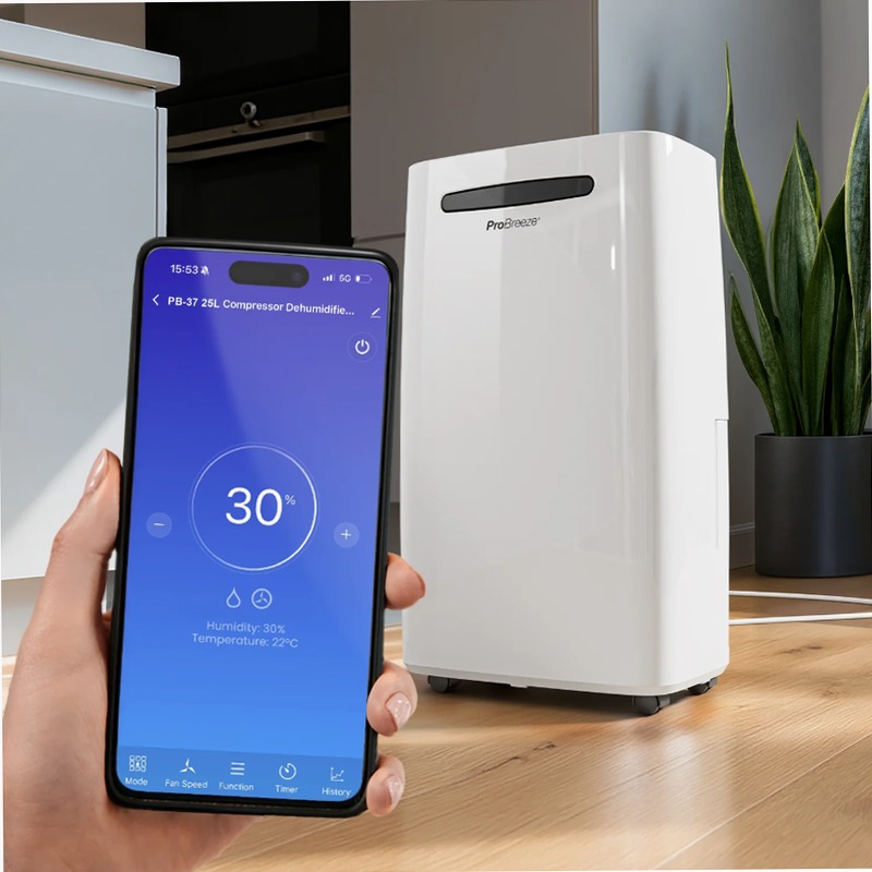 Deumidificatore 25L: Asciugamento rapido e efficiente